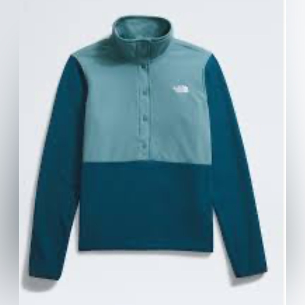 The North Face Glacier Fleece ½ Snap Pullover Two Tone Teal Women’s Size L